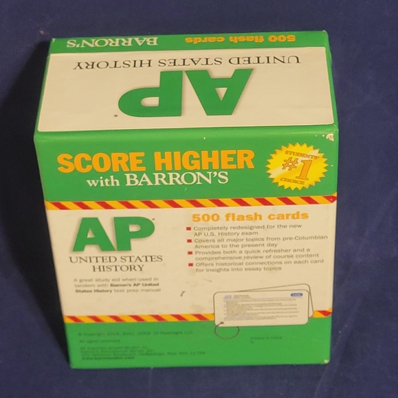Barron's AP U.S. History 500 Flash Cards - Used, 3rd Edition - Picture 3 of 6